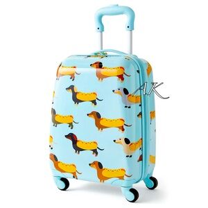 Dachshund Hot Dog Suitcase Luggage 🐾 Doxie Wiener